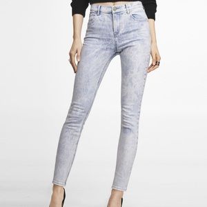 Express Acid Wash high rise jegging